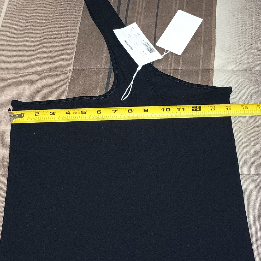Helmut Lang Black One-Shoulder Cut Out Top M/L - Picture 8 of 9